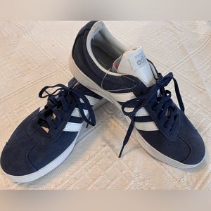 Adidas Blue Suede Sneakers Men’s size 7.5 women’s 8.5